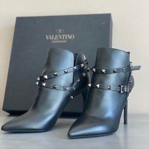 Valentino Rockstud Ankle Boots